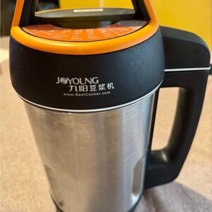 Soy Milk Maker - Black and Orange Stainless Steel